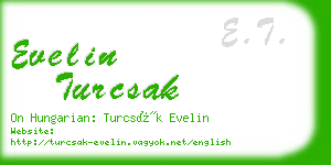 evelin turcsak business card